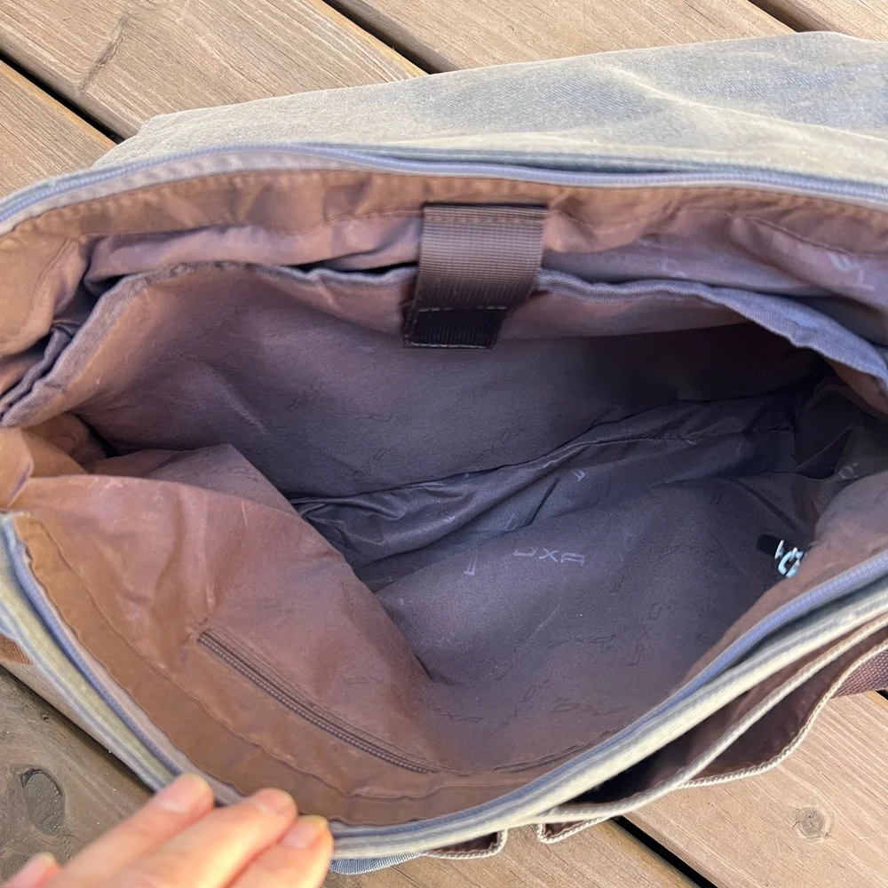 OXA Men's‎ Gray Military Satchel Messenger Bag NWOT